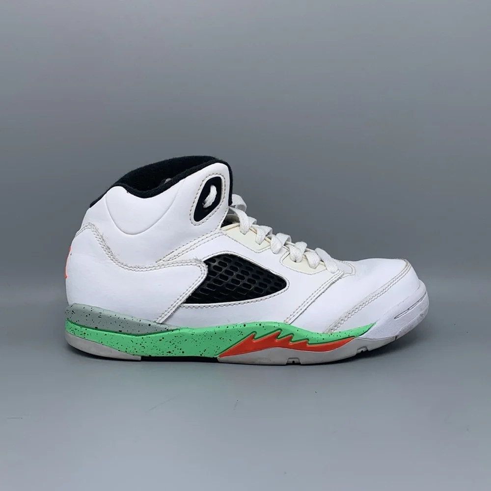Jordan 5 Retro Poison Green‎ Shoes 440889-115 Youth Sz 3Y